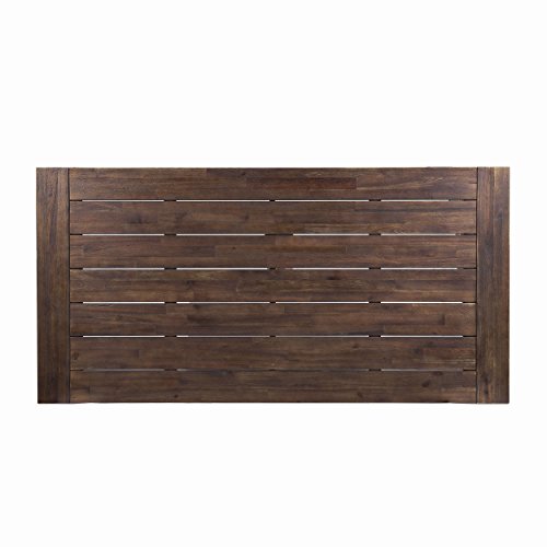 Great Deal Furniture Cytheria Indoor Farmhouse 3 Piece Acacia Wood Picnic Set Finish Frame, Sandblast Dark Brown + White Rustic Metal