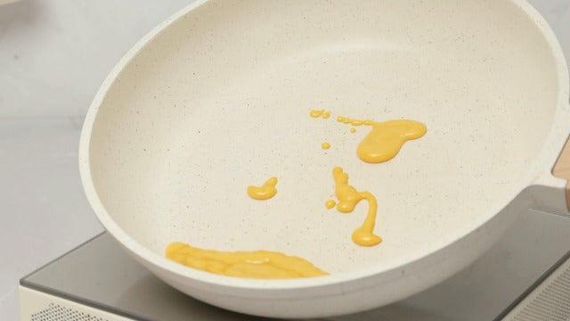 CAROTE Pots and Pans Set Nonstick, White Granite Induction Kitchen Cookware Sets, 10 Pcs Non Stick Cooking Set w/Frying Pans & Saucepans(PFOS, PFOA Free)