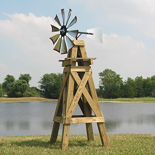 30-inch Windmill Head w/ Plain Rudder & Instructions to Build an 8-Foot Tall Windmill
