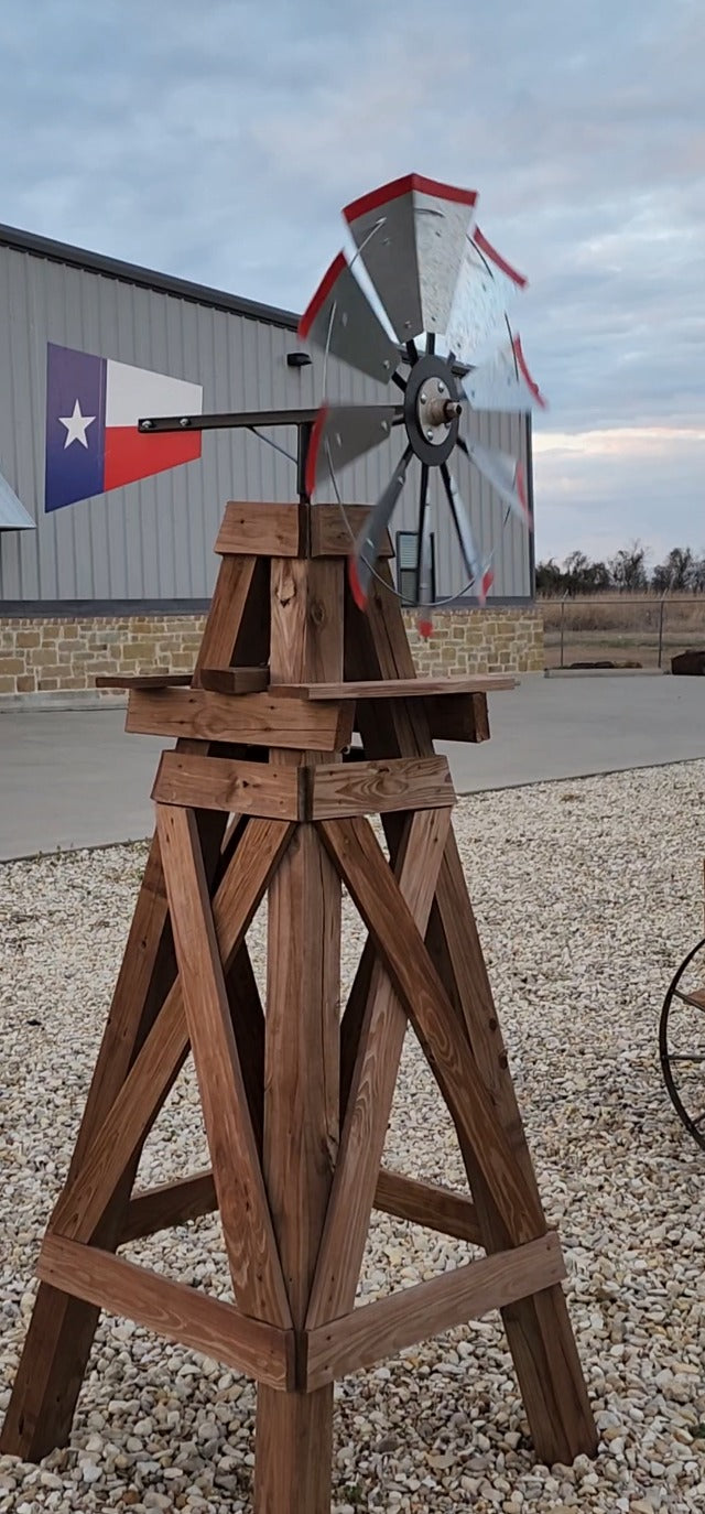 30-inch Windmill Head w/ Plain Rudder & Instructions to Build an 8-Foot Tall Windmill