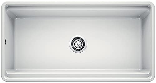 Blanco 523026 PROFINA Fireclay 36" Apron Front Farmhouse Kitchen Sink with Cutting Board, White