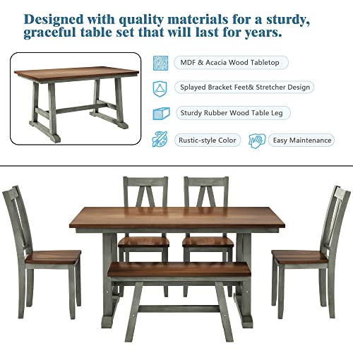 Dining table set sales 6 seater size